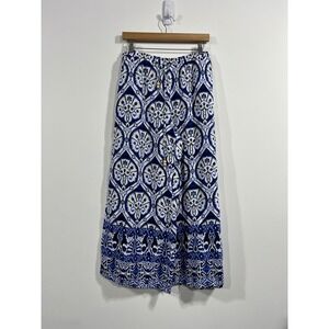 Haute Hippie Boho Wide Leg Medallion Palazzo Pants Womens Large Coastal Resort